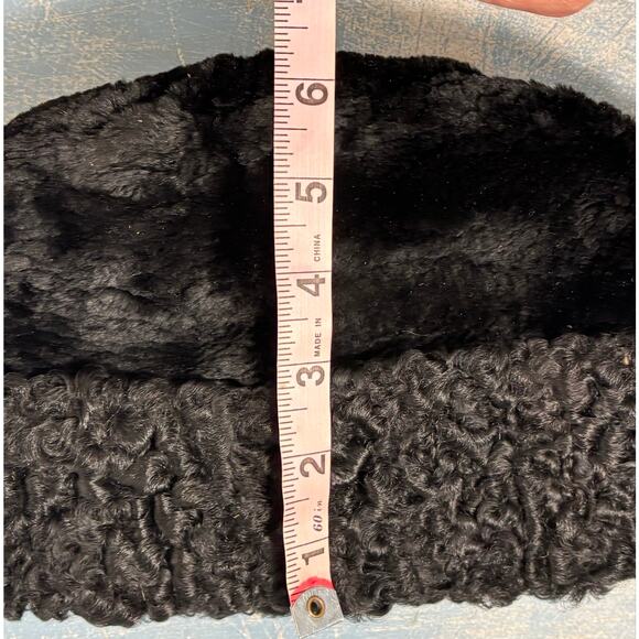 Vtg North King J.J. Seifter NYC Fur Hat Dyed Beaver & Persian Lamb Black Cossack main image 11